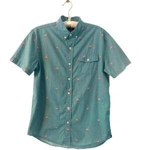 Altru flamingo button down mens shirt szM summer spring wear great condition